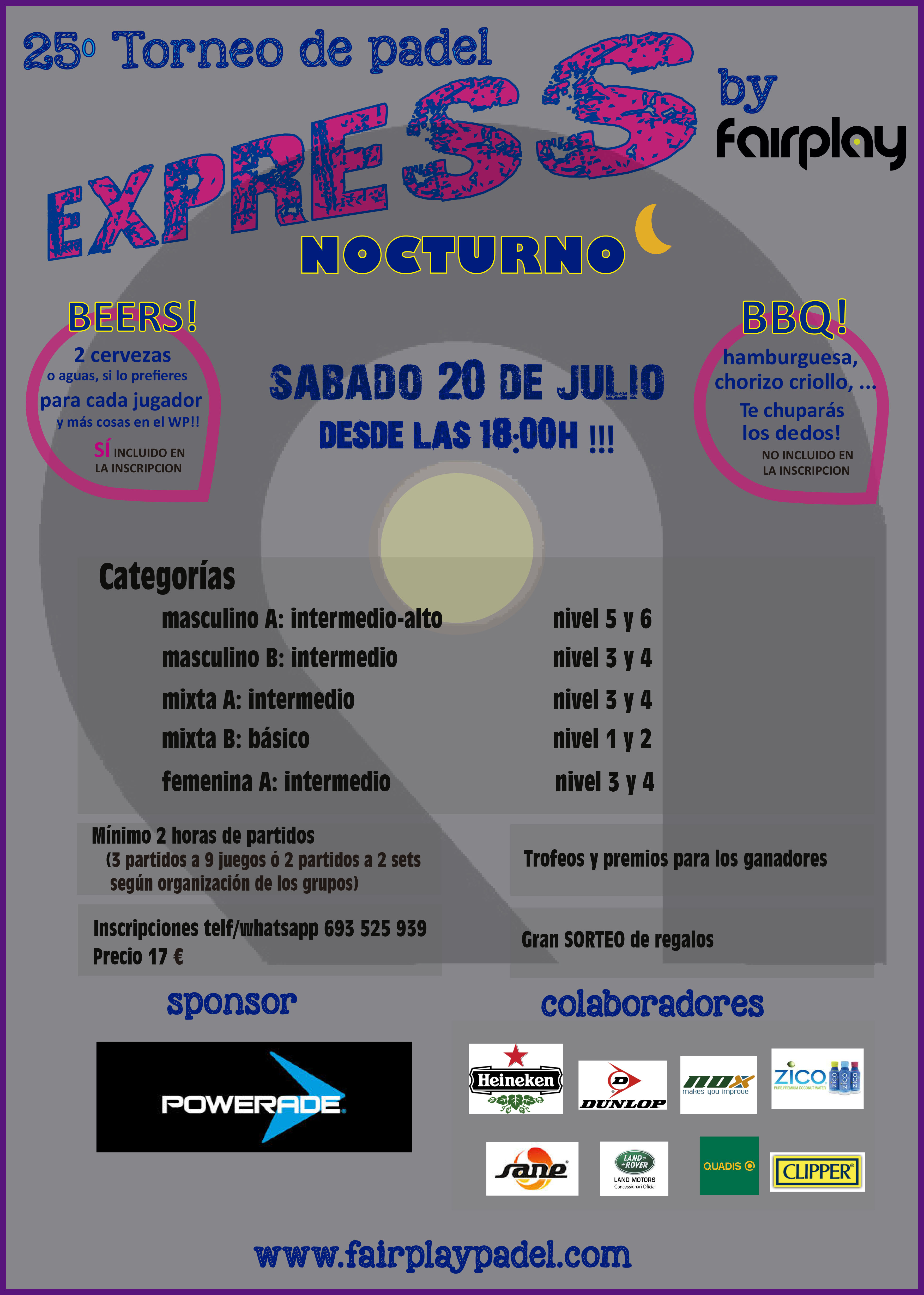 Torneo Express Nocturno (20 julio)